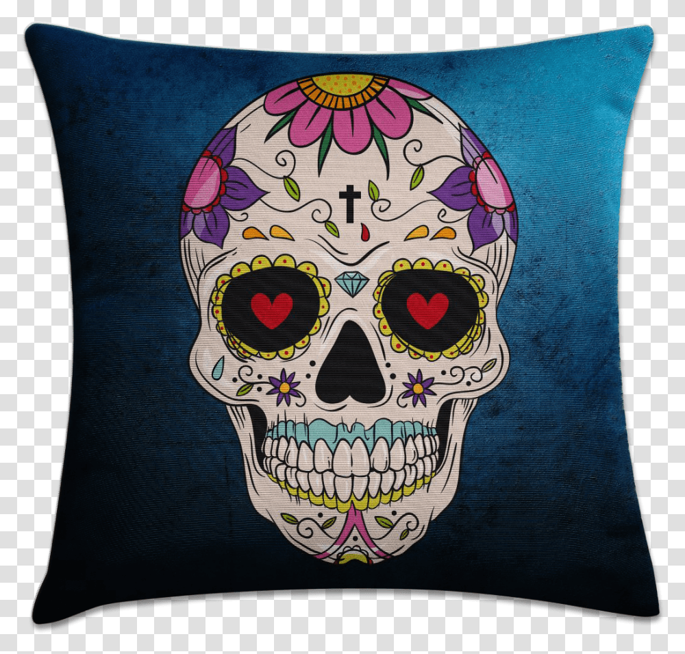 Dia De Los Muertos Colored, Pillow, Cushion, Rug Transparent Png
