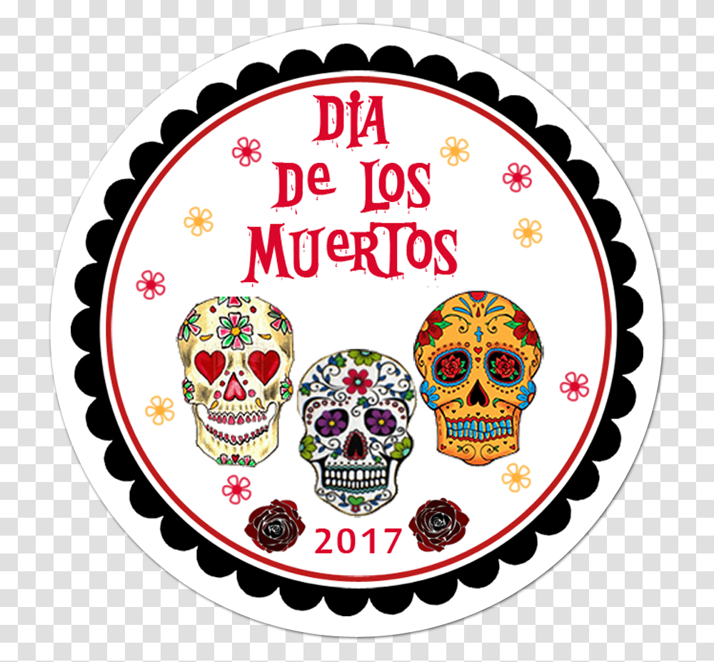 Dia De Los Muertos Personalized Halloween Sticker Sticker Dia De Halloween, Label, Text, Advertisement, Poster Transparent Png