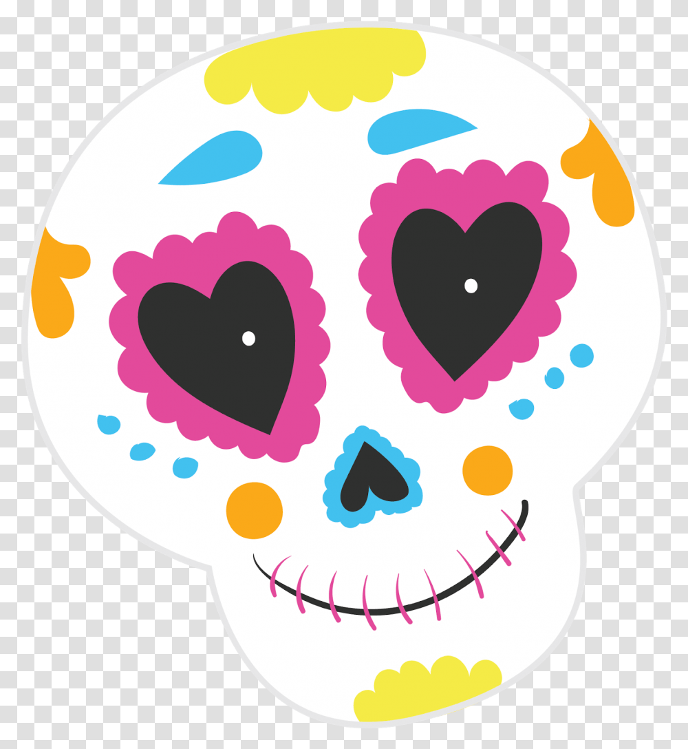 Dia De Muertos Clipart, Heart, Halloween, Doodle Transparent Png