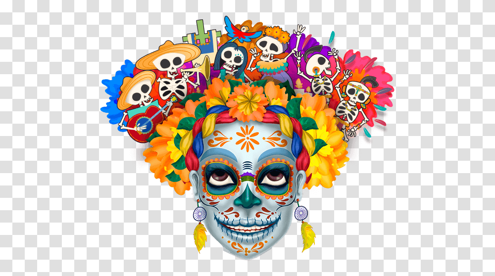 Dia De Muertos, Crowd, Performer Transparent Png