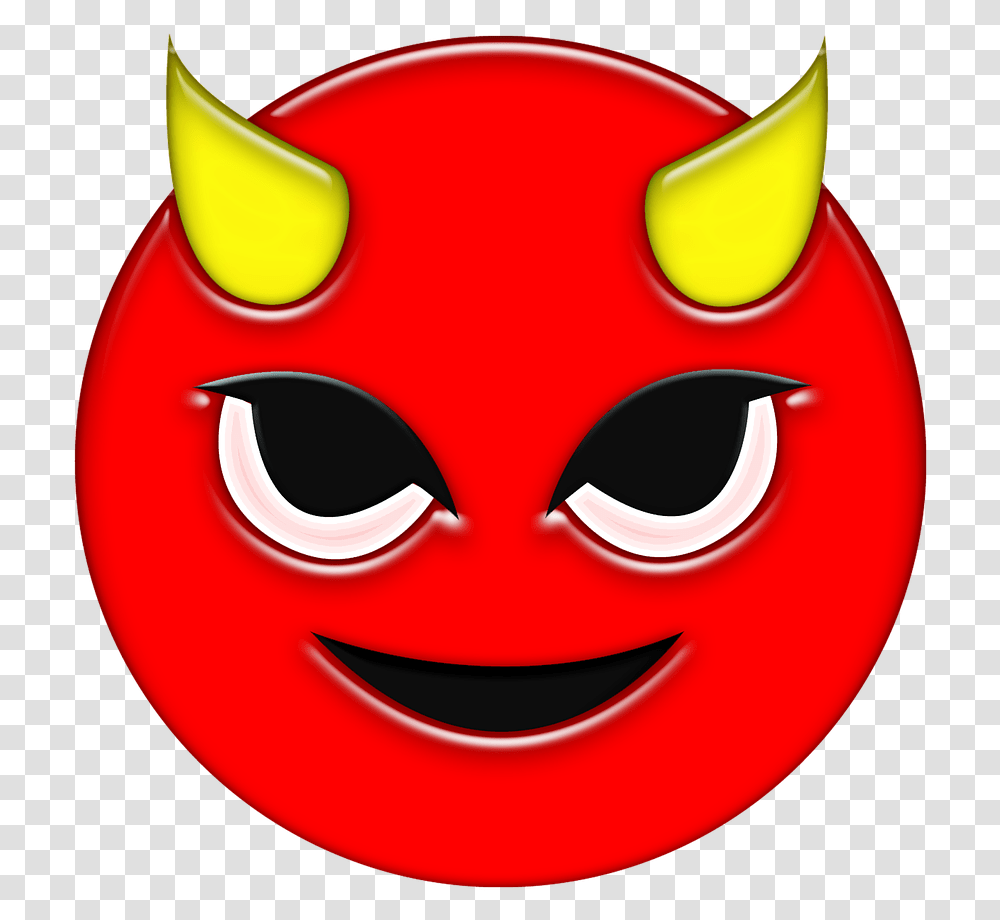Diablito Diablo Emoticon Emoticones Carita Smiley Teufel, Pac Man, Bowl Transparent Png