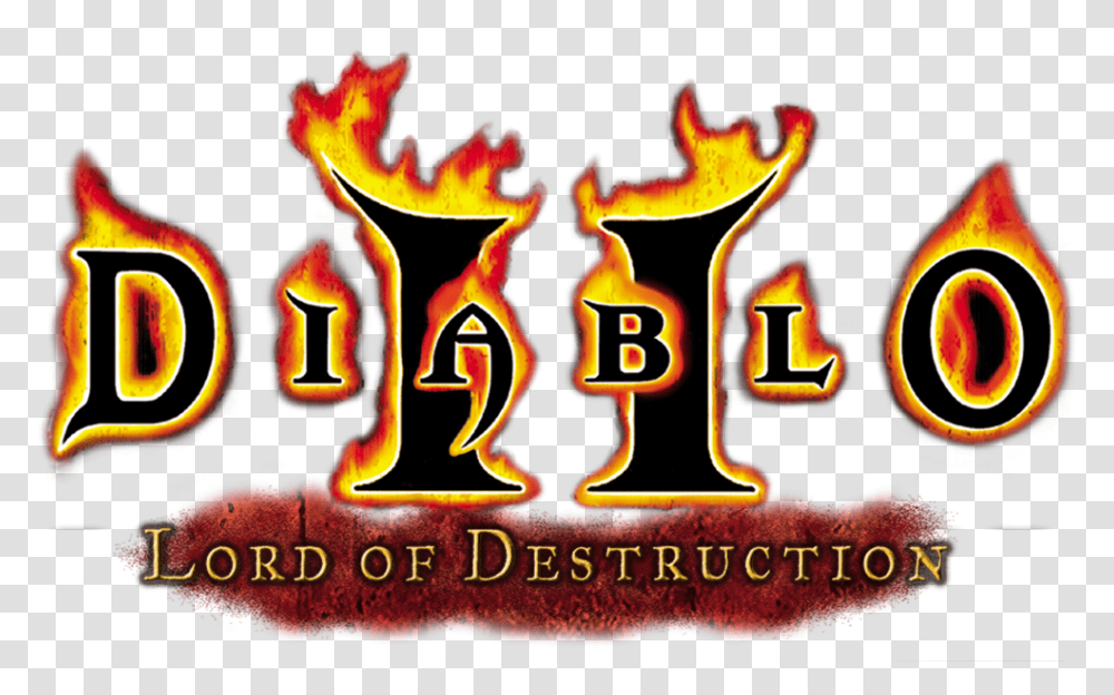 Diablo 2 Lord Of Destruction Logo, Fire, Flame, Person Transparent Png
