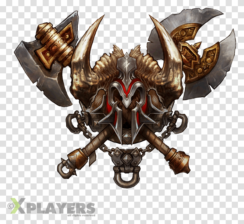 Diablo 3 Cutouts Barbarian Crest, Bronze, Samurai, Armor, Knight Transparent Png