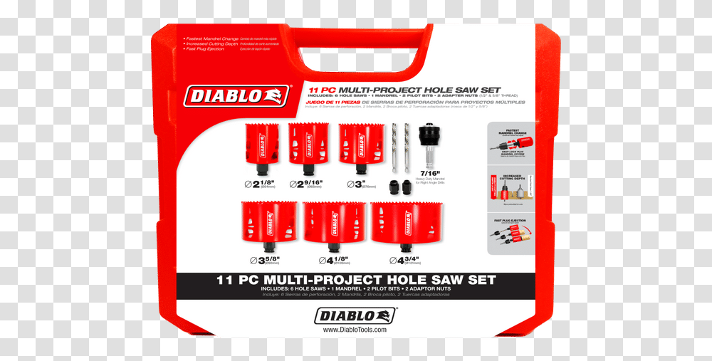 Diablo Hole Saw Kit, Fuse, Electrical Device, Poster, Advertisement Transparent Png