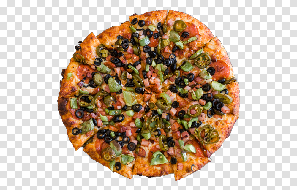 Diablo Pizza Fast Food, Plant, Dish, Meal, Platter Transparent Png