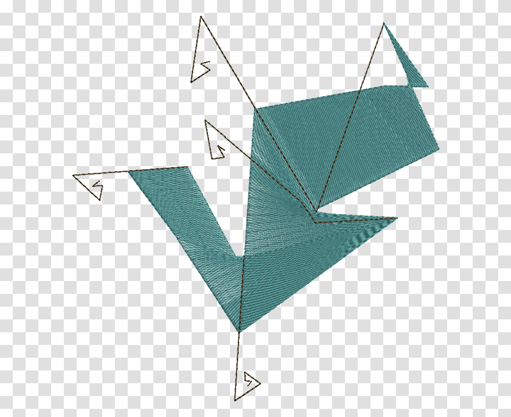 Diagonal Lines Splitting Graphic Embroidery Triangle, Lamp, Kite, Toy, Art Transparent Png