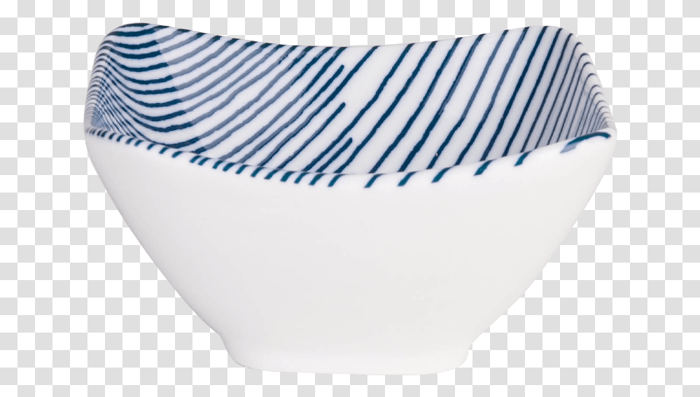 Diagonal Stripes Blue And White Porcelain, Pottery, Bowl, Rug Transparent Png