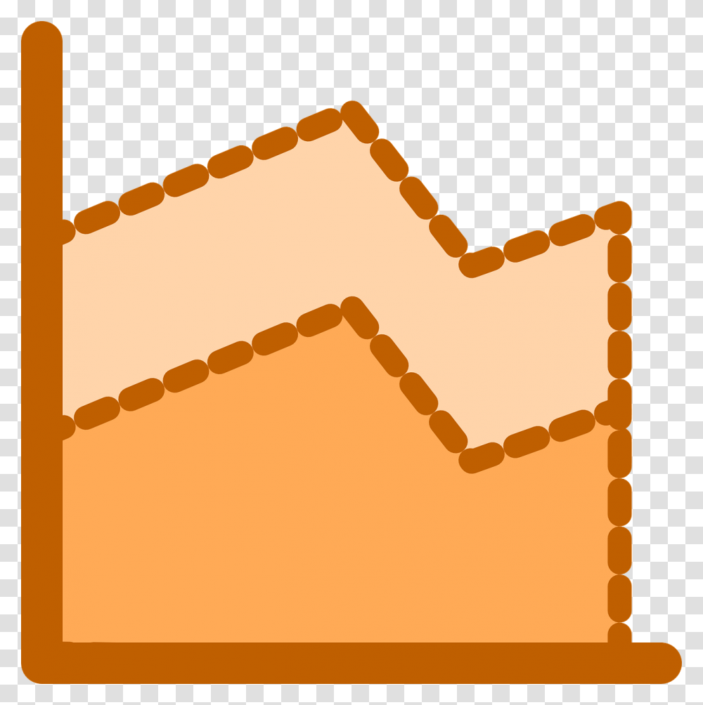 Diagram Line Chart Statistics Orange Data Graph Pictogramme Graphique, Scroll, Cardboard Transparent Png