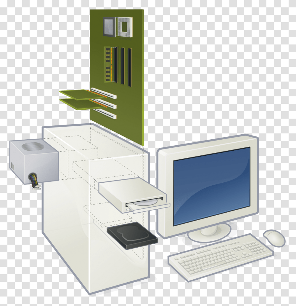 Diagram Of Hardware Components Of A Computer, Electronics, Pc, LCD Screen, Monitor Transparent Png
