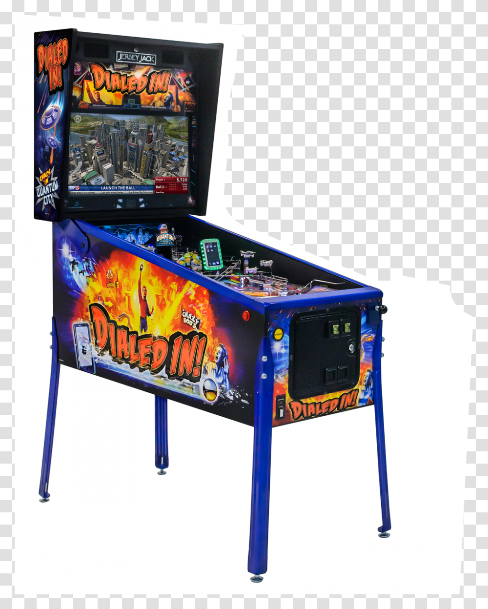 Dialed In Pinball Limited Edition, Arcade Game Machine Transparent Png