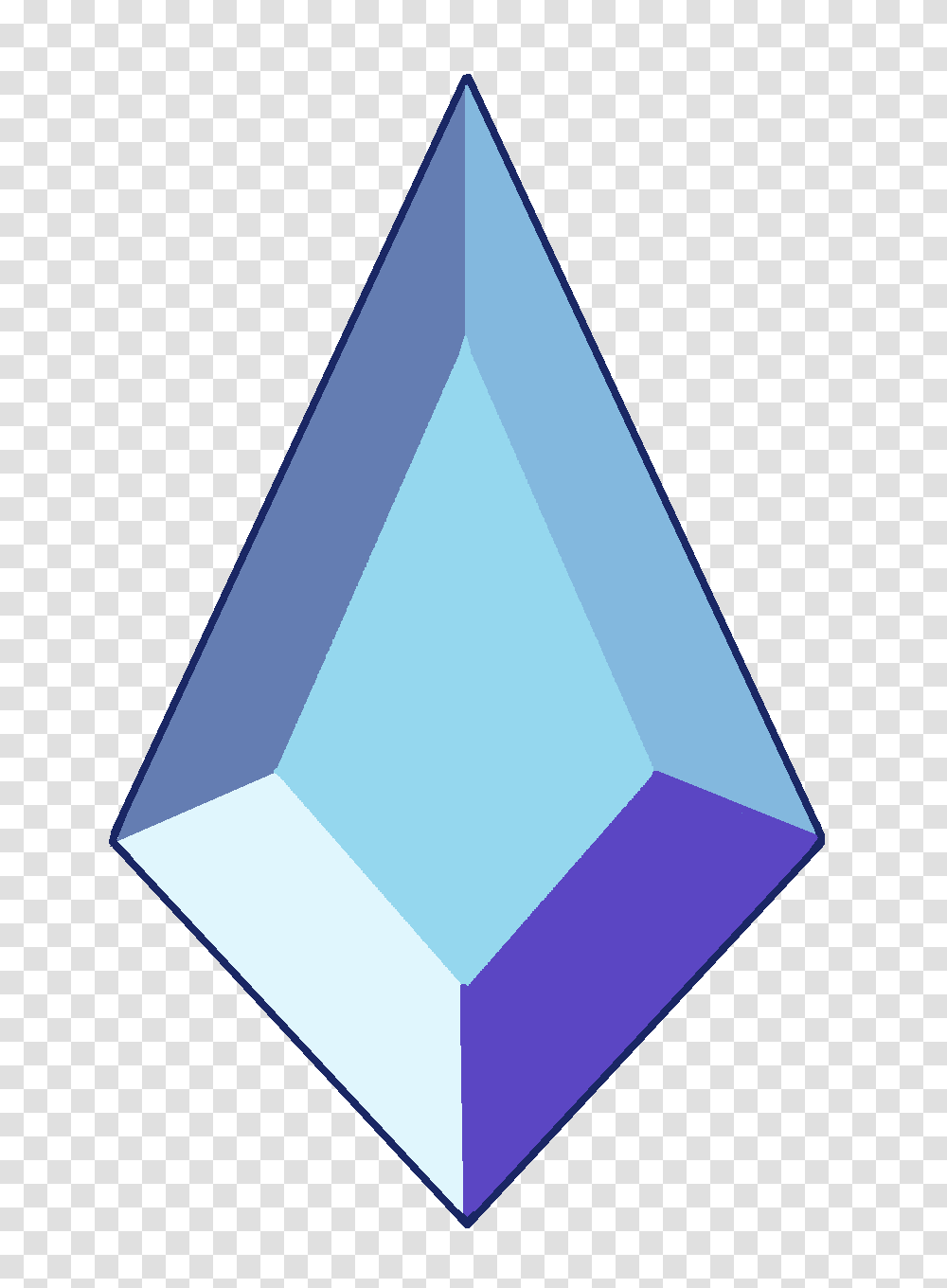 Diamante Azul Image, Triangle, Crystal Transparent Png