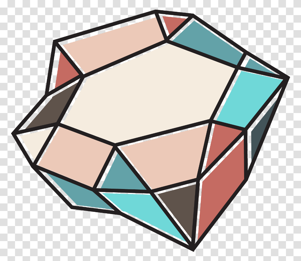 Diamond Abstract Shapes Geometric Abstract Colorful Triangle, Rubix Cube, Gemstone, Jewelry, Accessories Transparent Png