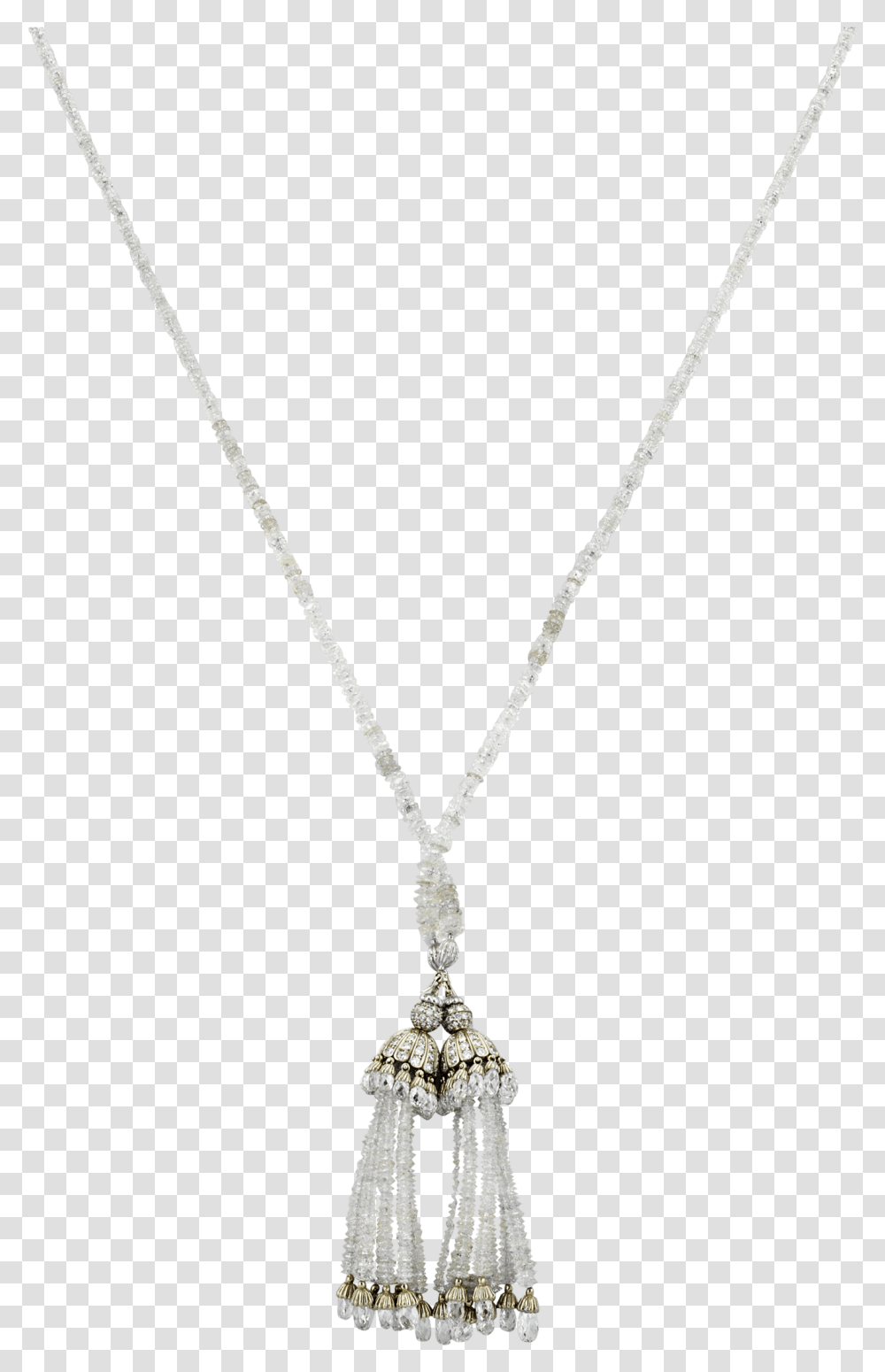 Diamond And 18k White Gold Double Tassel Necklace Locket, Jewelry, Accessories, Accessory, Pendant Transparent Png