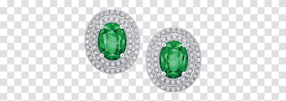 Diamond And Emerald Earrings In, Jewelry, Accessories, Accessory, Gemstone Transparent Png