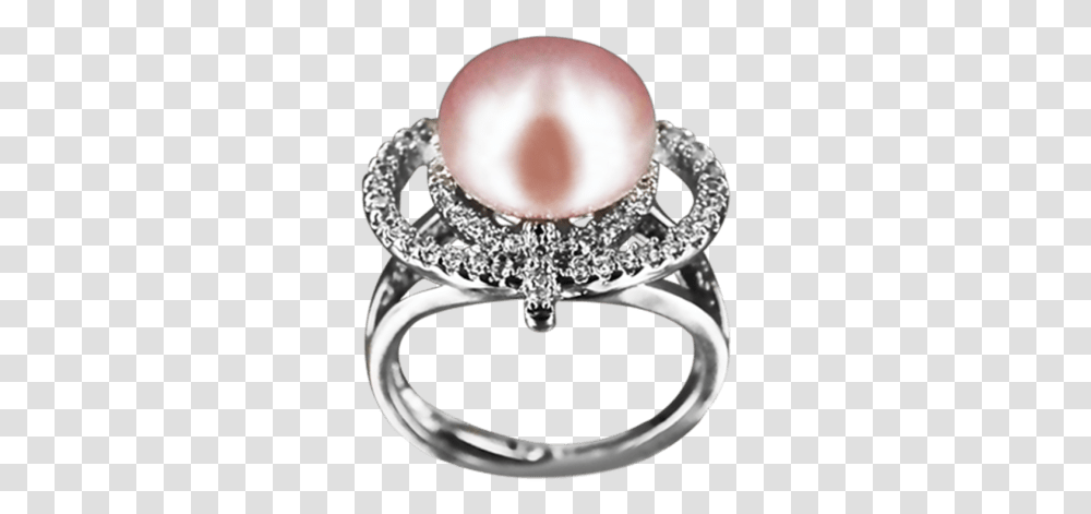 Diamond And Pink Pearl Engagement Ring, Accessories, Accessory, Jewelry, Gemstone Transparent Png