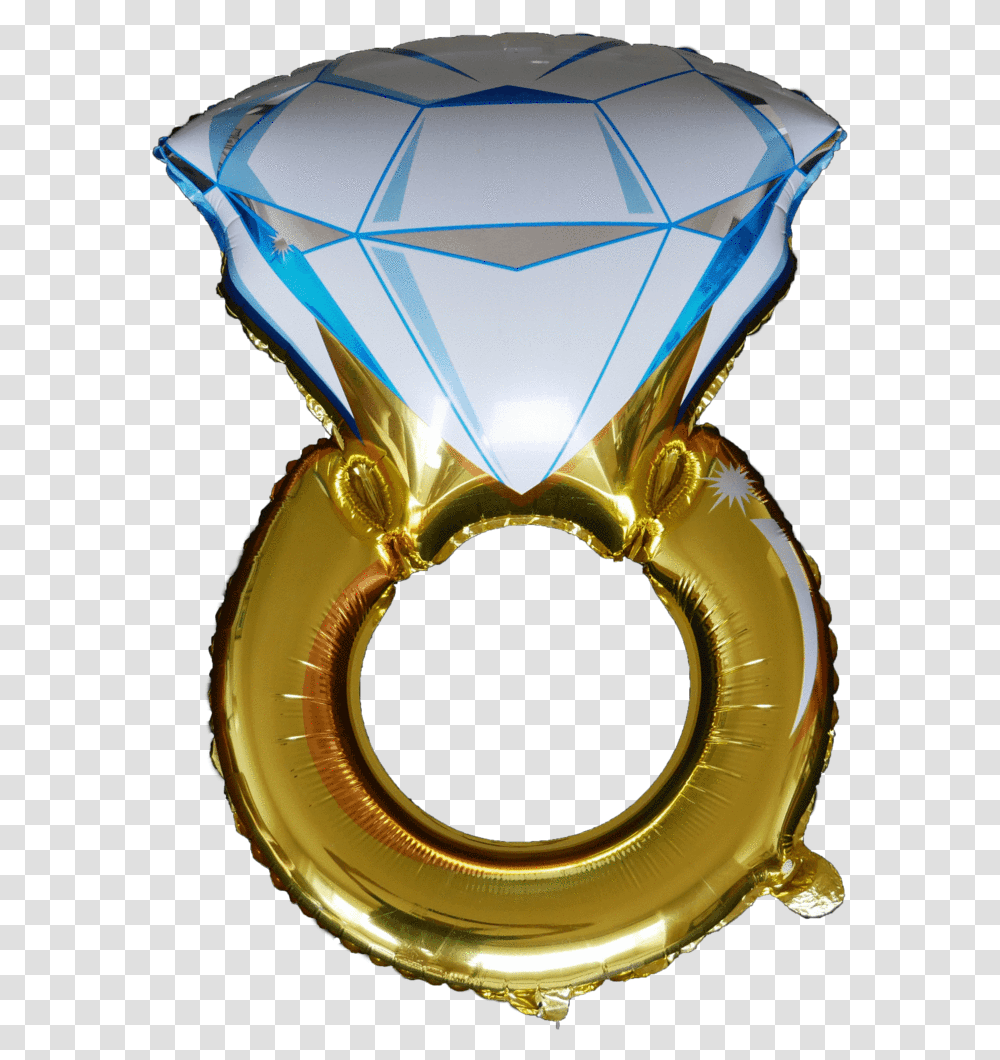 Diamond Balloon Instaballoons Engagement Ring Balloon, Trophy, Helmet, Apparel Transparent Png