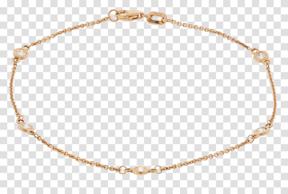 Diamond By The Yard Rose Gold Bracelet Chain, Necklace, Jewelry, Accessories, Accessory Transparent Png