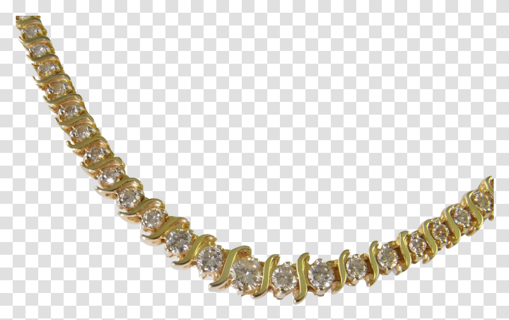 Diamond Chain Picture Mens Curb Flat Chain Necklace Gold, Accessories, Accessory, Jewelry, Ornament Transparent Png