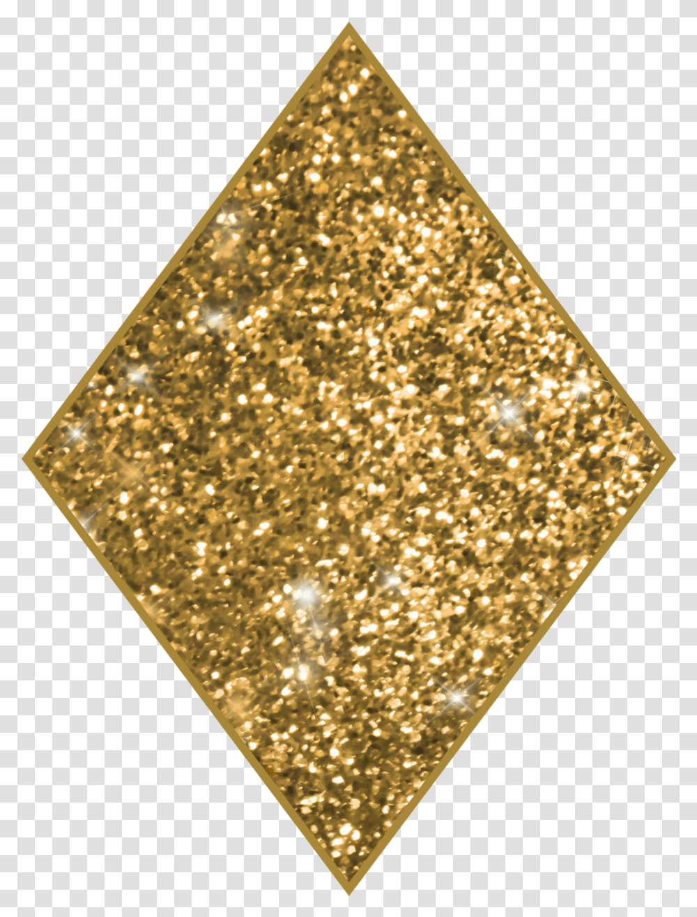 Diamond Clipart Gold Glitter Gold Diamond Shape Outline, Light, Lighting, Rug, Ornament Transparent Png
