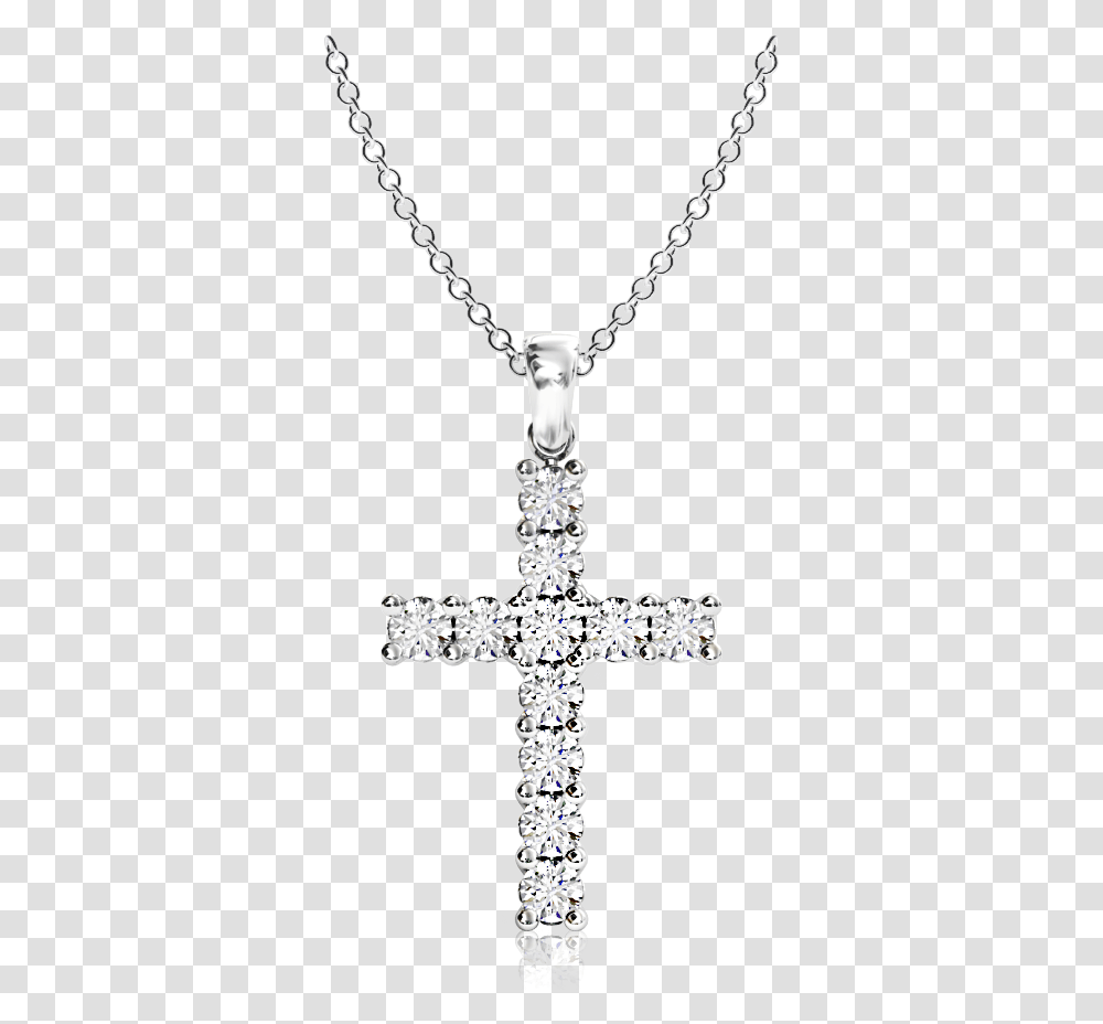 Diamond Cross Necklace Pendant, Crucifix, Jewelry, Accessories Transparent Png