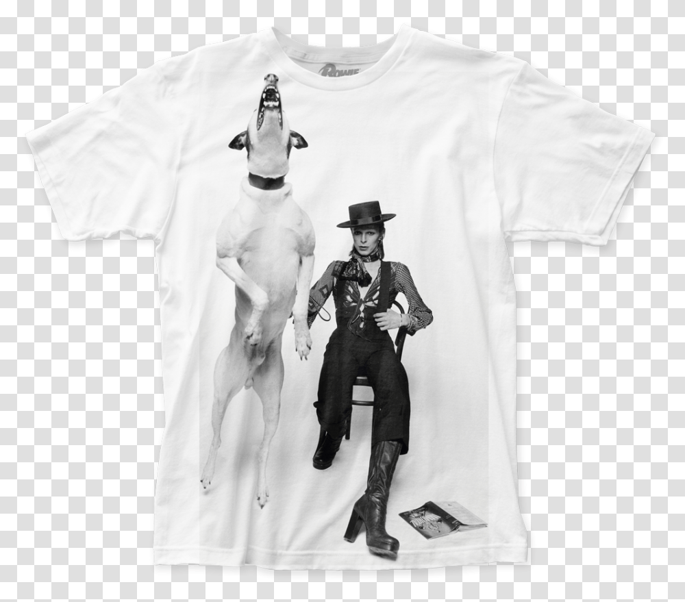 Diamond Dogs David Bowie Black And White Poster, Apparel, T-Shirt, Person Transparent Png