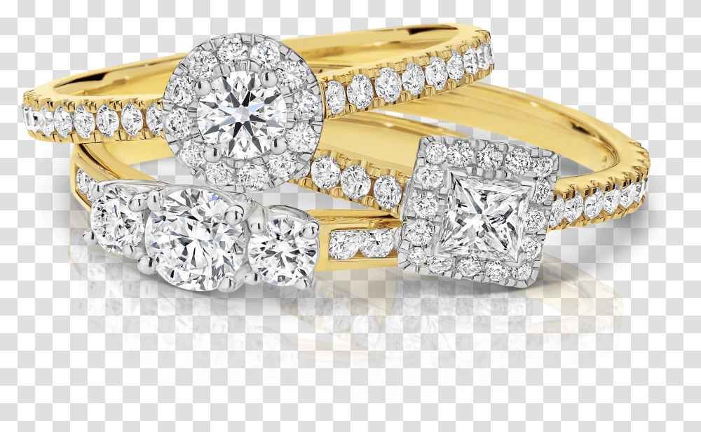 Diamond Download Engagement Rings Transparent Png
