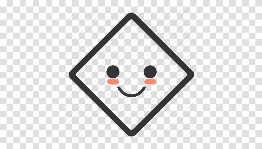 Diamond Emoji Emoticons Face Shapes Smile Smiley Icon, Tabletop, Furniture, Cooktop, Indoors Transparent Png
