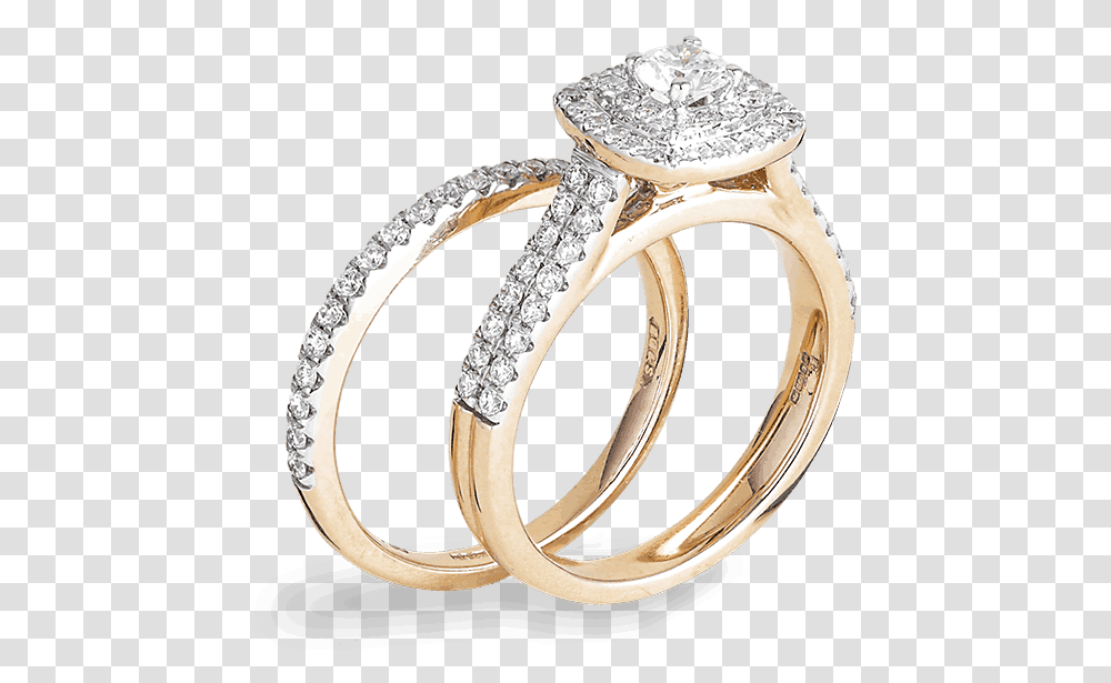 Diamond Engagement Ring Double Diamond Ring Gold, Jewelry, Accessories, Accessory, Gemstone Transparent Png