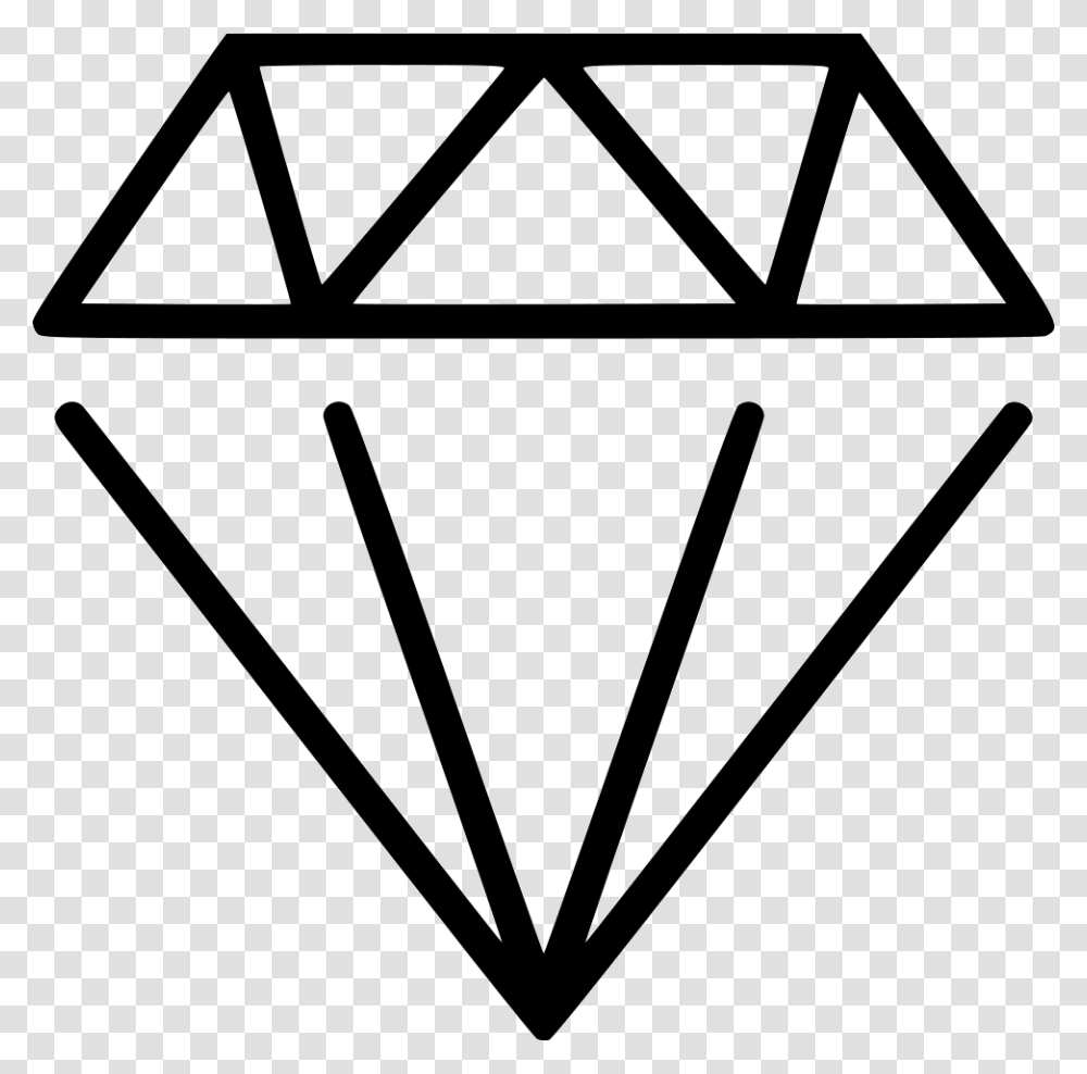 Diamond Gems Gemstones Diamond Outline, Label, Triangle Transparent Png