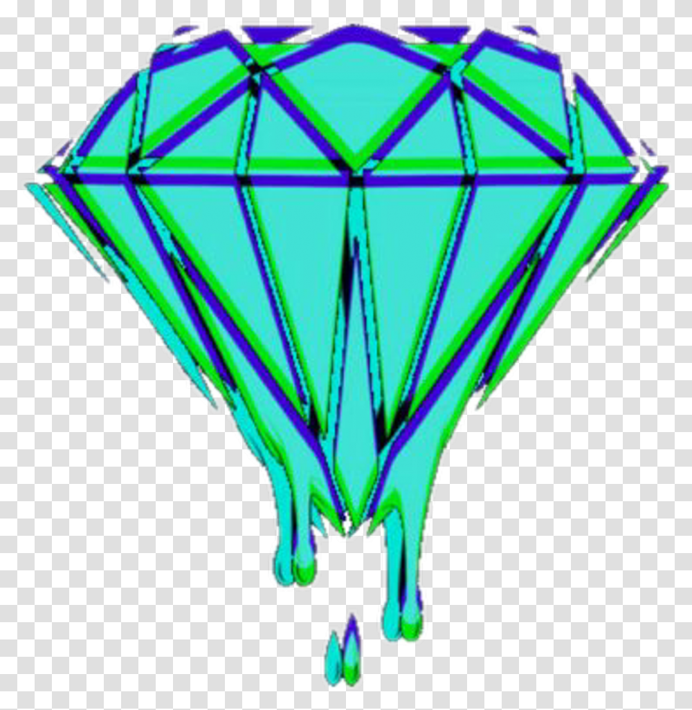 Diamond Green Blue Glitch Queen King Royal Tumblr T Shirt Roblox, Accessories, Accessory, Balloon, Kite Transparent Png
