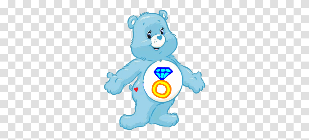 Diamond Heart Bear The Mario Fanon Wiki Fandom Care Bears True Heart Bear, Toy, Snowman, Winter, Outdoors Transparent Png