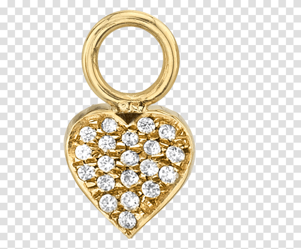 Diamond Heart Hoop Charm Locket, Accessories, Accessory, Jewelry, Pendant Transparent Png