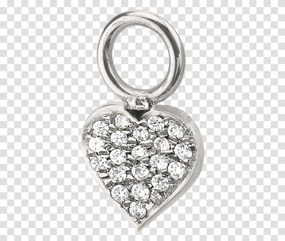Diamond Heart Hoop Charm Locket, Pendant, Gemstone, Jewelry, Accessories Transparent Png