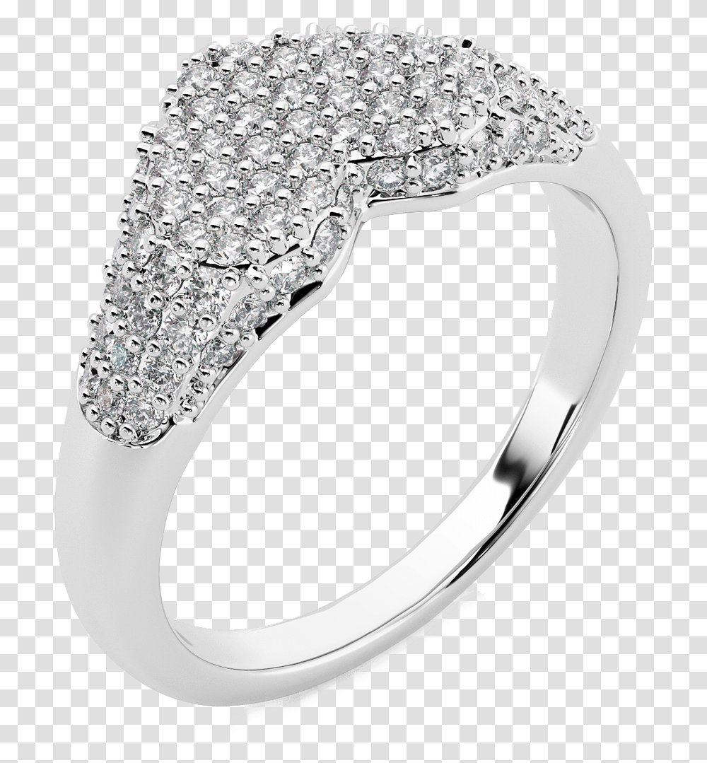 Diamond Heart Pave Signet Ring Engagement Ring, Accessories, Accessory, Jewelry, Platinum Transparent Png