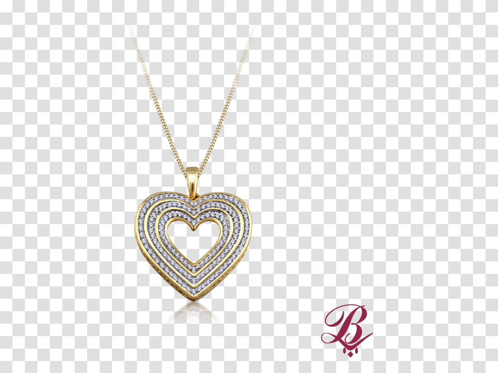 Diamond Heart Pendant In Gold Locket, Jewelry, Accessories, Accessory, Necklace Transparent Png