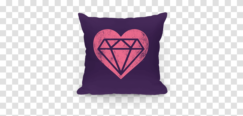 Diamond Heart Pillows Lookhuman Diamond Sticker, Cushion, Diaper Transparent Png