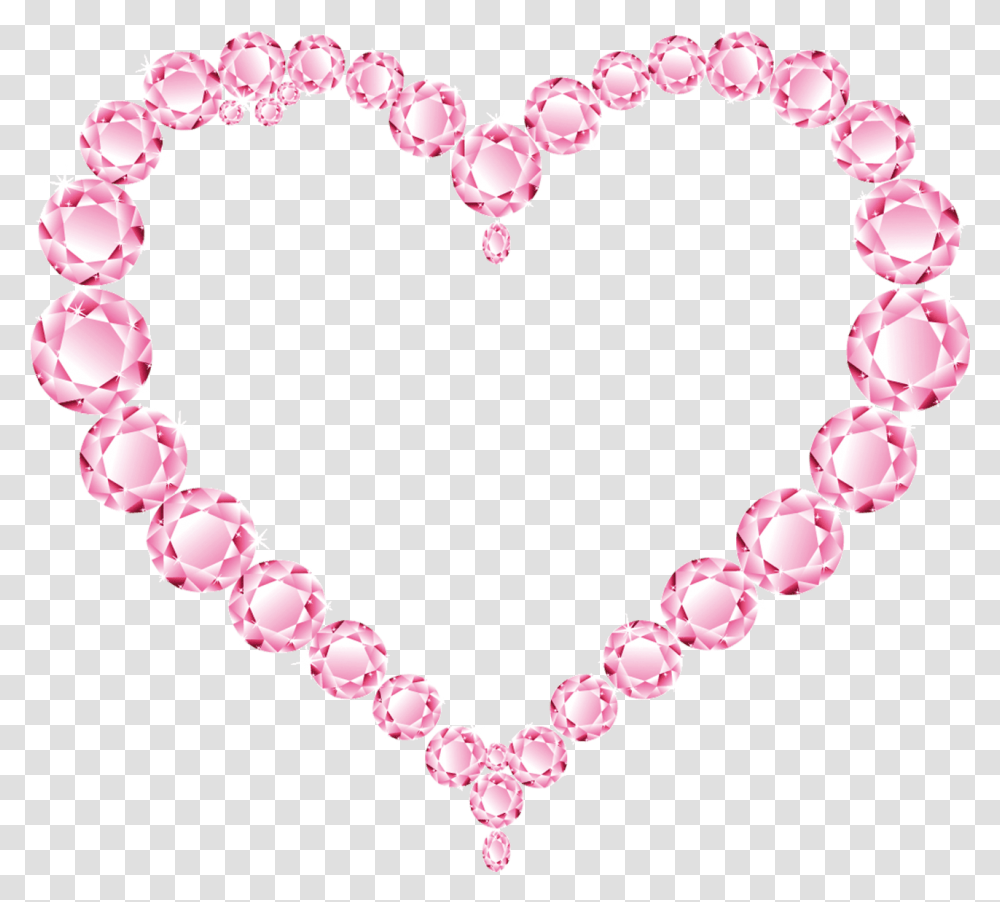 Diamond Heart Pink Glitter Heart, Accessories, Accessory, Bracelet, Jewelry Transparent Png