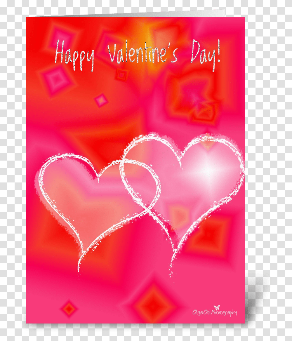 Diamond Hearts Greeting Card Heart, Light, Neon, Flare Transparent Png