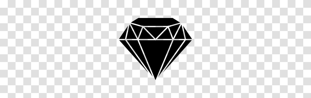 Diamond Jewel Flat Icon, Gray, World Of Warcraft Transparent Png