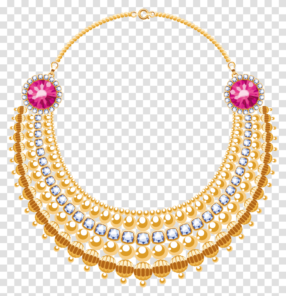 Diamond Jewellery Gold Material Pearl Vector Luxury District On West Green, Necklace, Jewelry, Accessories, Accessory Transparent Png