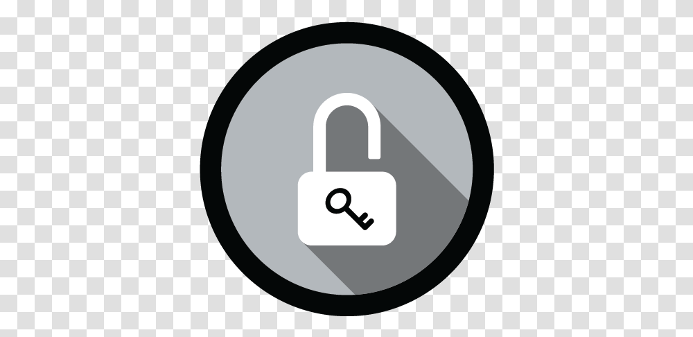 Diamond Lock Key Picture Circle, Security Transparent Png