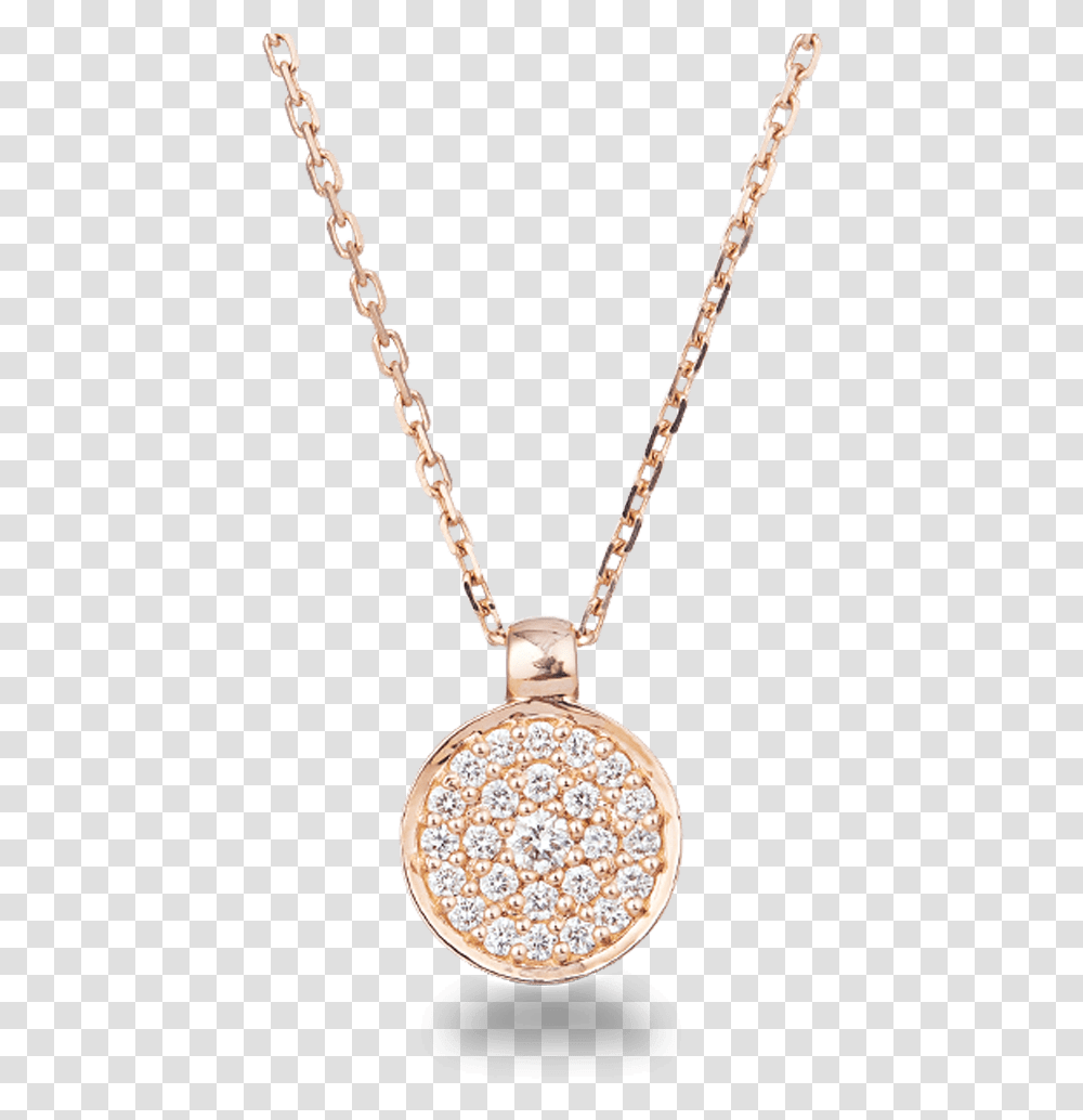Diamond Necklace Rose Gold Diamond Necklace, Pendant, Jewelry, Accessories Transparent Png