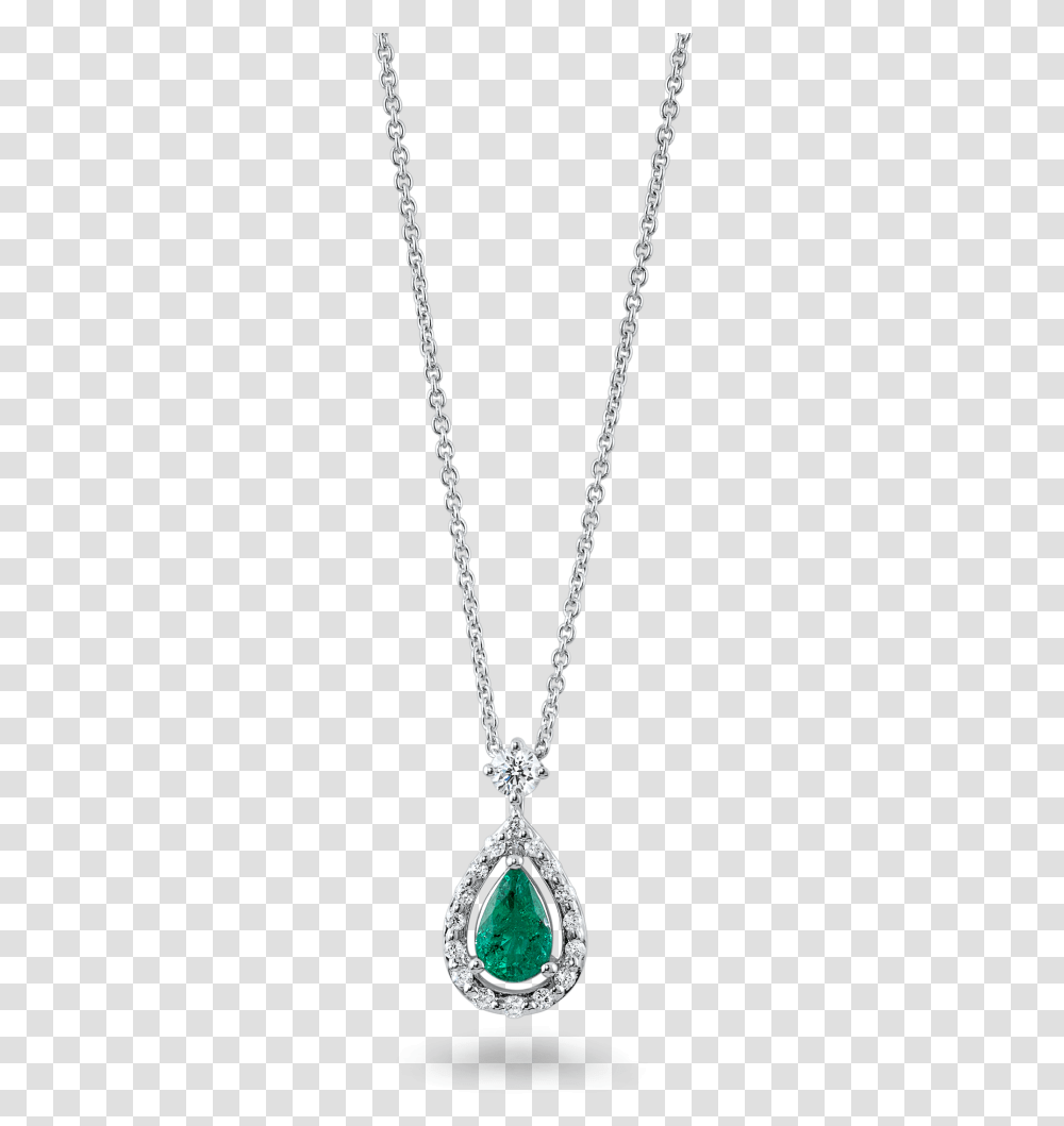 Diamond Necklace With An Emerald Pendant, Jewelry, Accessories, Accessory, Chain Transparent Png