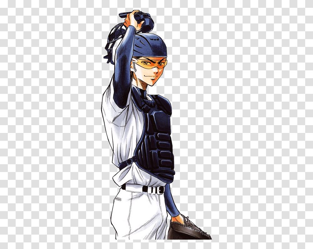 Diamond No Ace Manga Baseball Equipment, Person, Human, Comics, Book Transparent Png