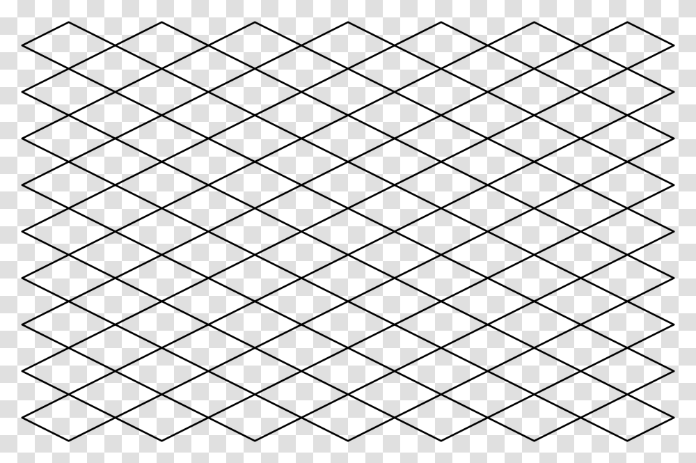 Diamond Pattern Monochrome, Rug, Gray Transparent Png