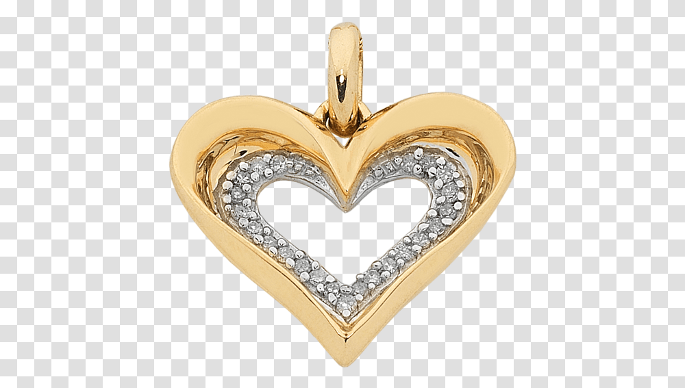 Diamond Pendant Yellow Gold Diamond Heart Pendant 762047 Locket, Jewelry, Accessories, Accessory, Ring Transparent Png