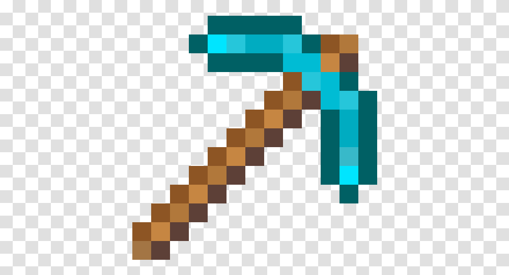Diamond Pickaxe In Minecraft Pe, Logo, Number Transparent Png