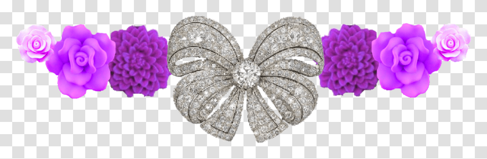Diamond Purple Flower By Writerfairy, Jewelry, Accessories, Accessory, Brooch Transparent Png