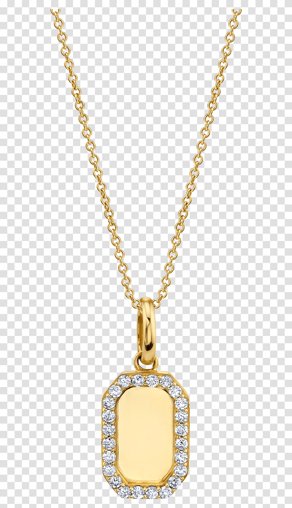 Diamond Rectangle Gold Pendant, Necklace, Jewelry, Accessories, Accessory Transparent Png