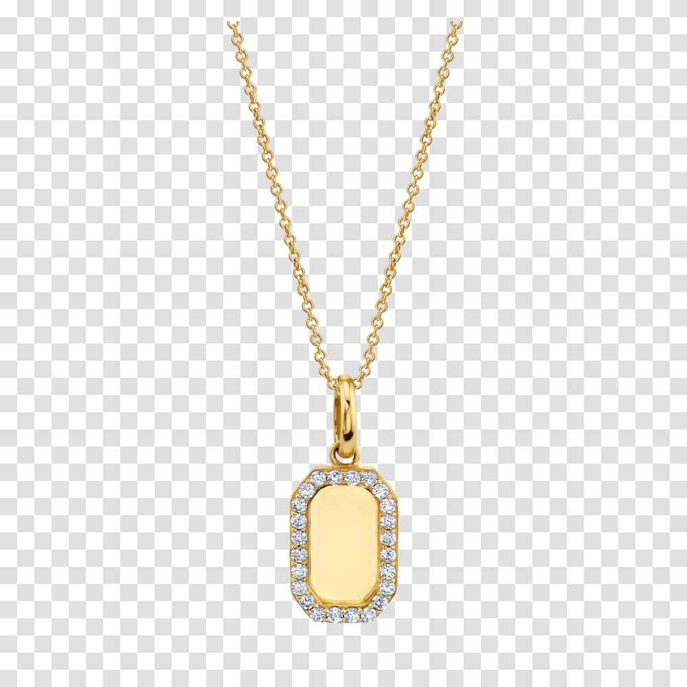 Diamond Rectangle Gold Pendant The Last Line, Necklace, Jewelry, Accessories, Accessory Transparent Png